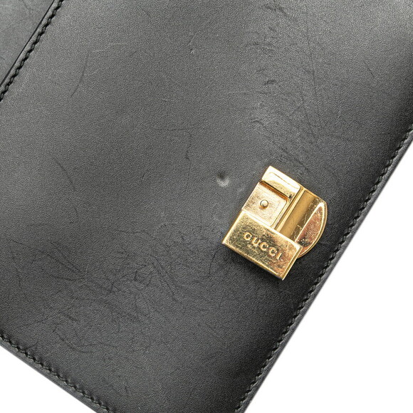 Gucci Sylvie Chain Shoulder Bag Black Leather - Picture 6 of 8